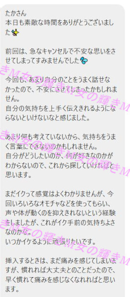 40代女性用風俗の無料体験のふくさん2回目の感想